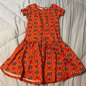 DotDotSmile Burnt Orange drop waist dress. Size: 7